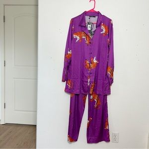 Nasty Gal tiger lounge set US size 8